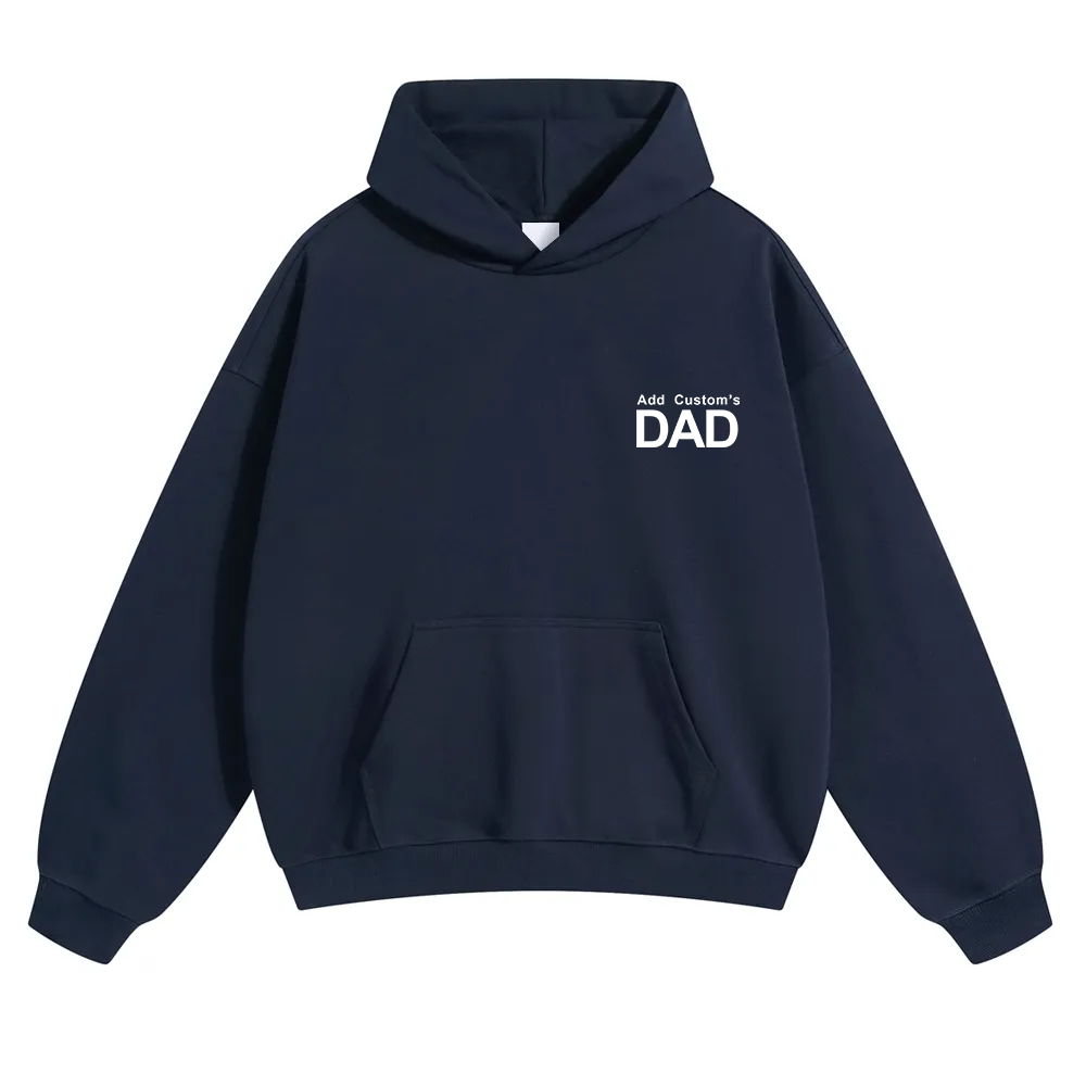DAD Custom Solid Color Hoodie wearishow