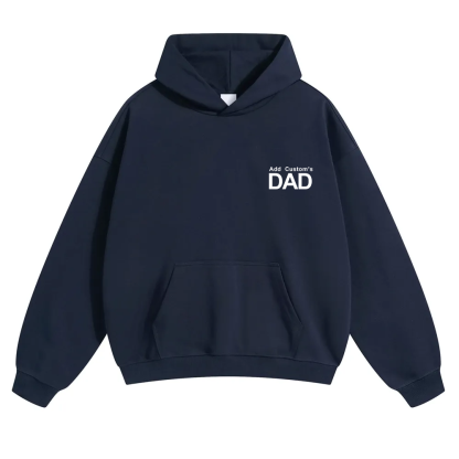 DAD Custom Solid Color Hoodie wearishow