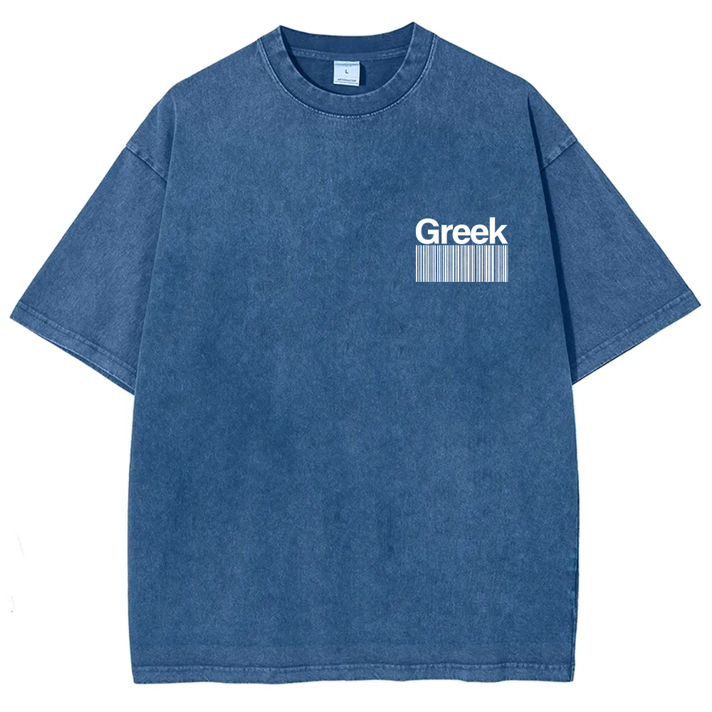 Greek Unisex Fit  Washed T-Shirt