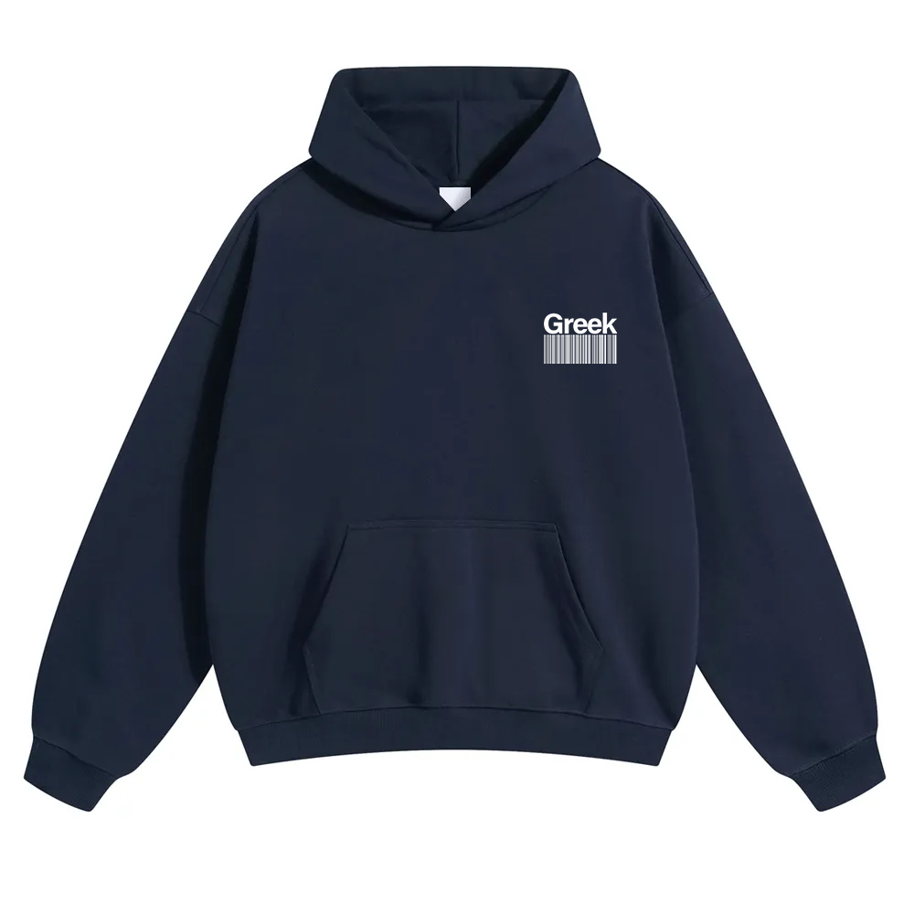 Greek Unisex Fit Color Hoodie wearishow
