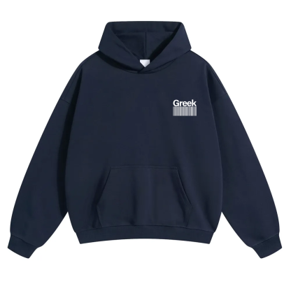 Greek Unisex Fit Color Hoodie wearishow