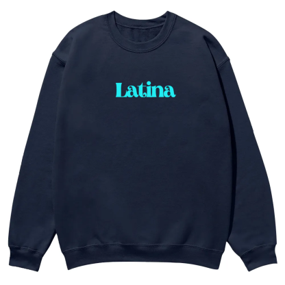 Latina Unisex Fit  Casual Crewneck Sweatshirt wearishow