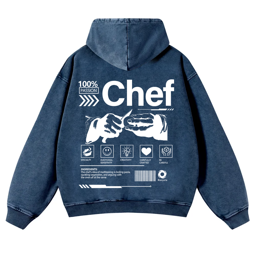 Chef Washed Hoodie wearishow