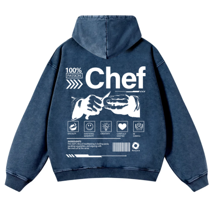 Chef Washed Hoodie wearishow