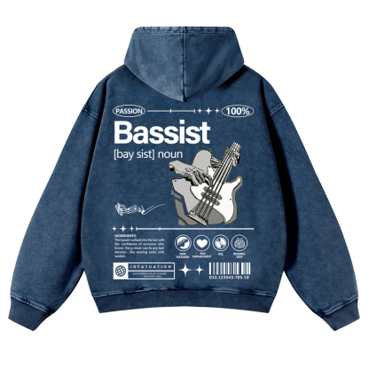 Bassist Washed Hoodie wearishow