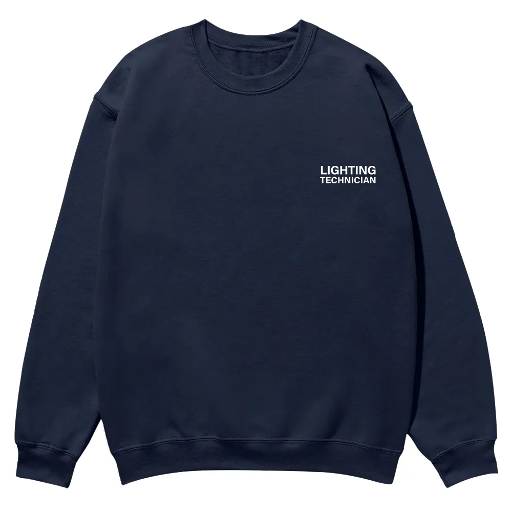Lighting Technician Casual Crewneck Sweatshirt wearishow