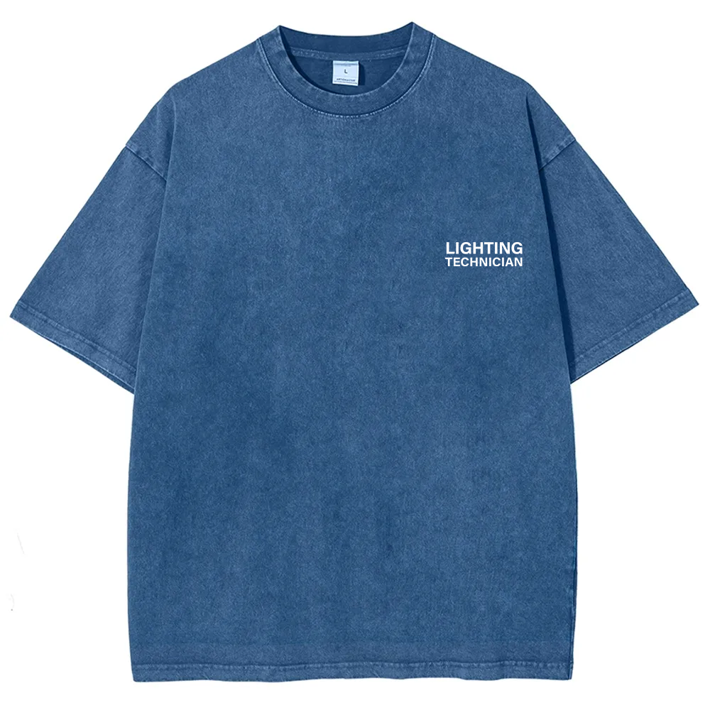 Lighting Technician Unisex Fit Washed T-Shirt