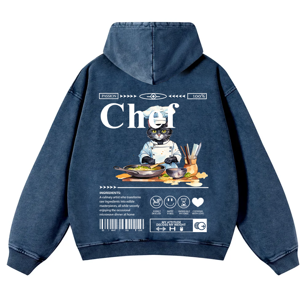 Chef Washed Hoodie wearishow