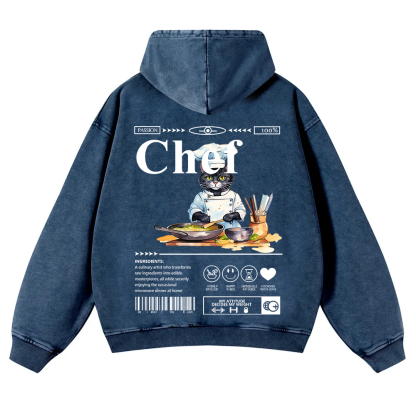 Chef Washed Hoodie wearishow
