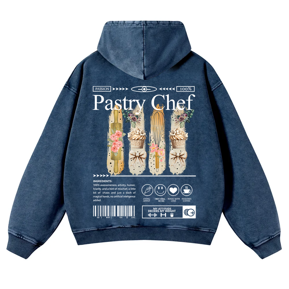 Pastry Chef Washed Hoodie wearishow