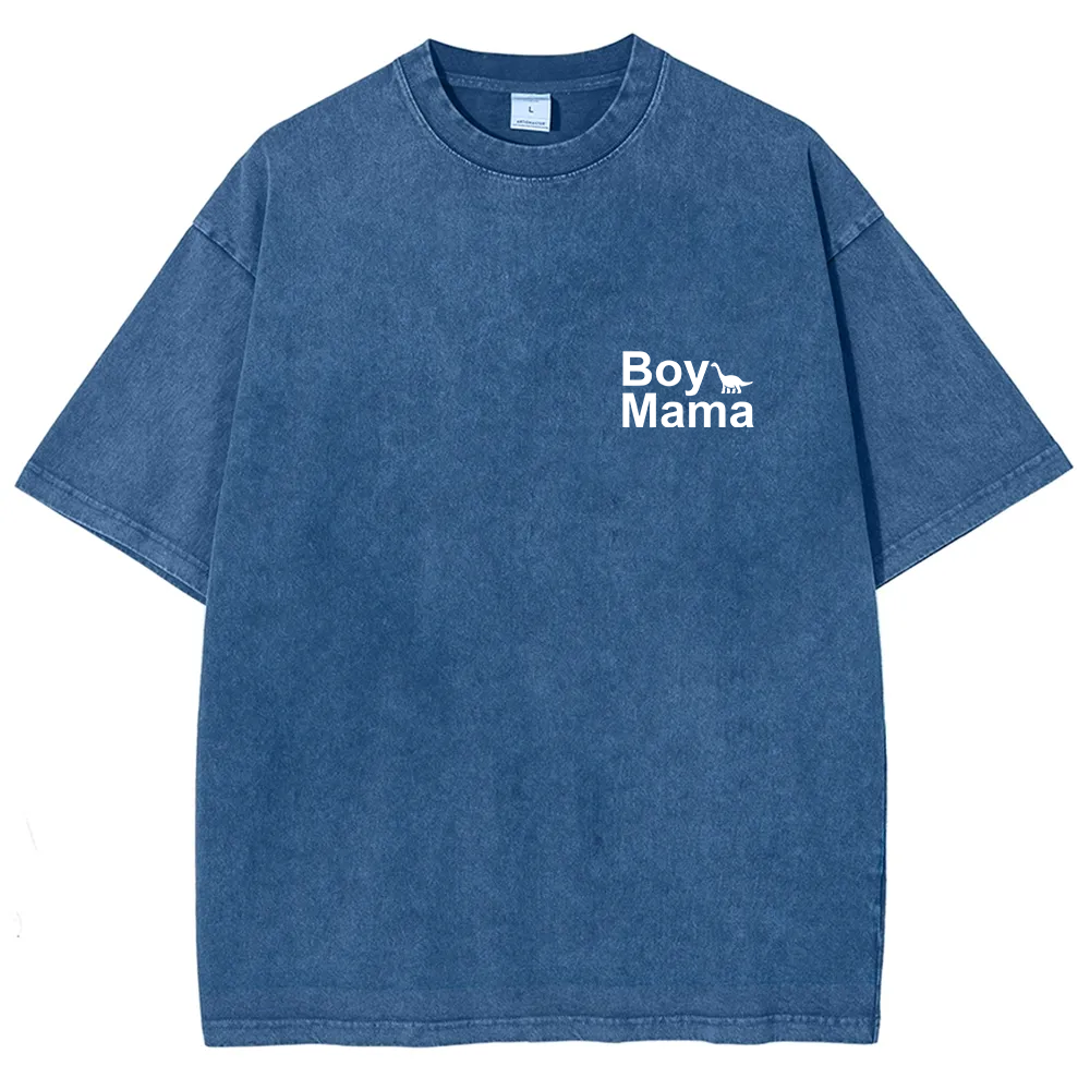 Boy Mama Unisex Fit Washed T-Shirt