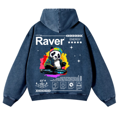Raver Washed Hoodie wearishow