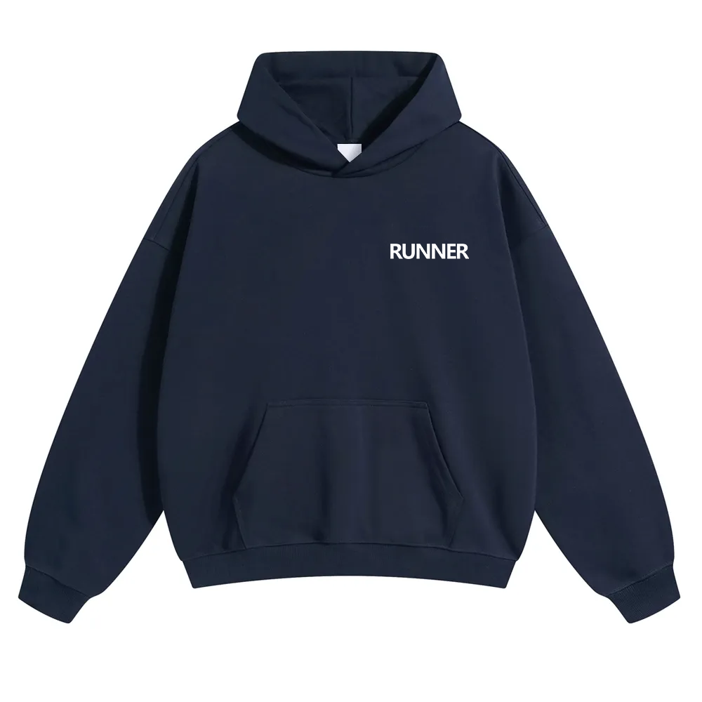 Runner Unisex Solid Color Hoodie wearishow