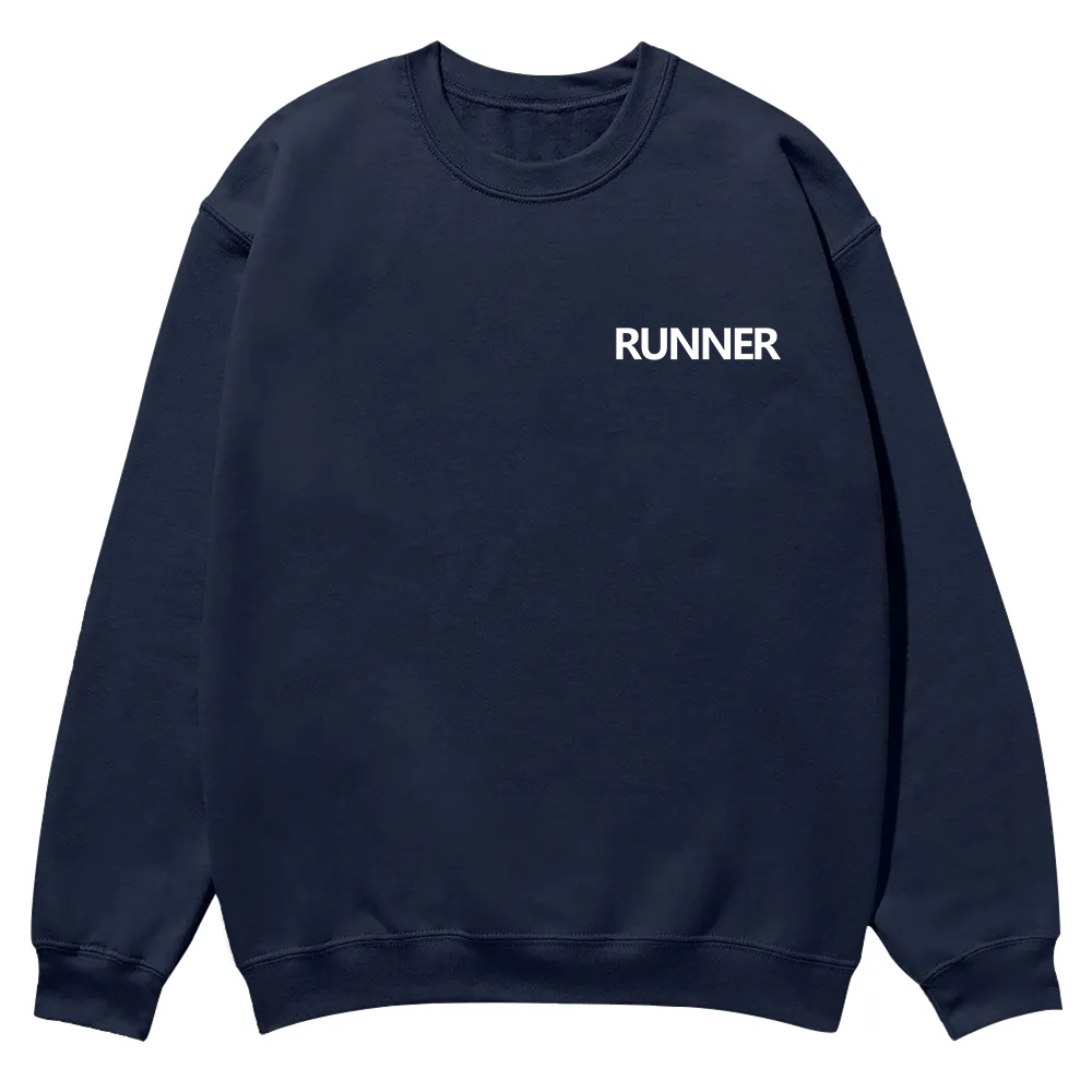 Runner Casual Crewneck Sweatshirt wearishow