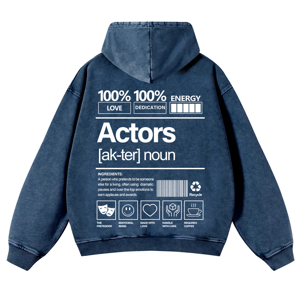 Actors  Washed Hoodie wearishow