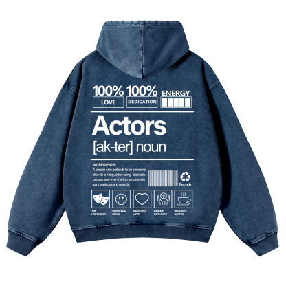 Actors  Washed Hoodie wearishow