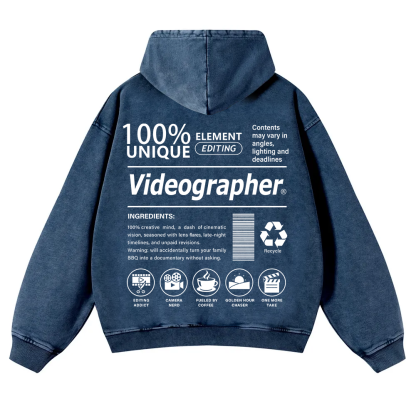 Videographer Washed Hoodie wearishow