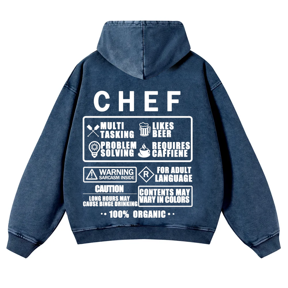 Chef Casual Washed Hoodie 