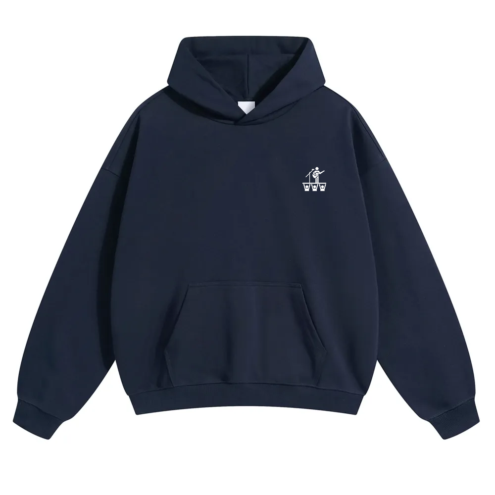 Festival Goer Solid Color Hoodie wearishow
