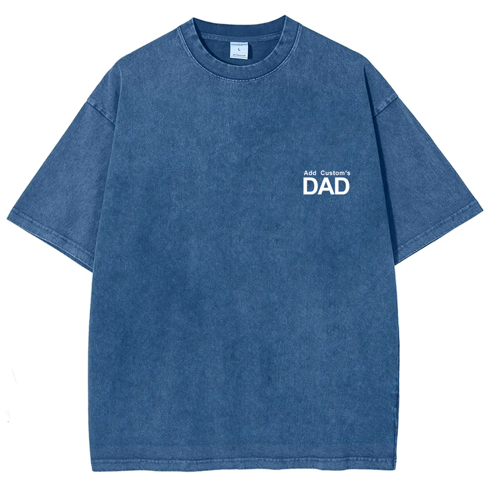 DAD Custom Unisex Fit Washed T-Shirt