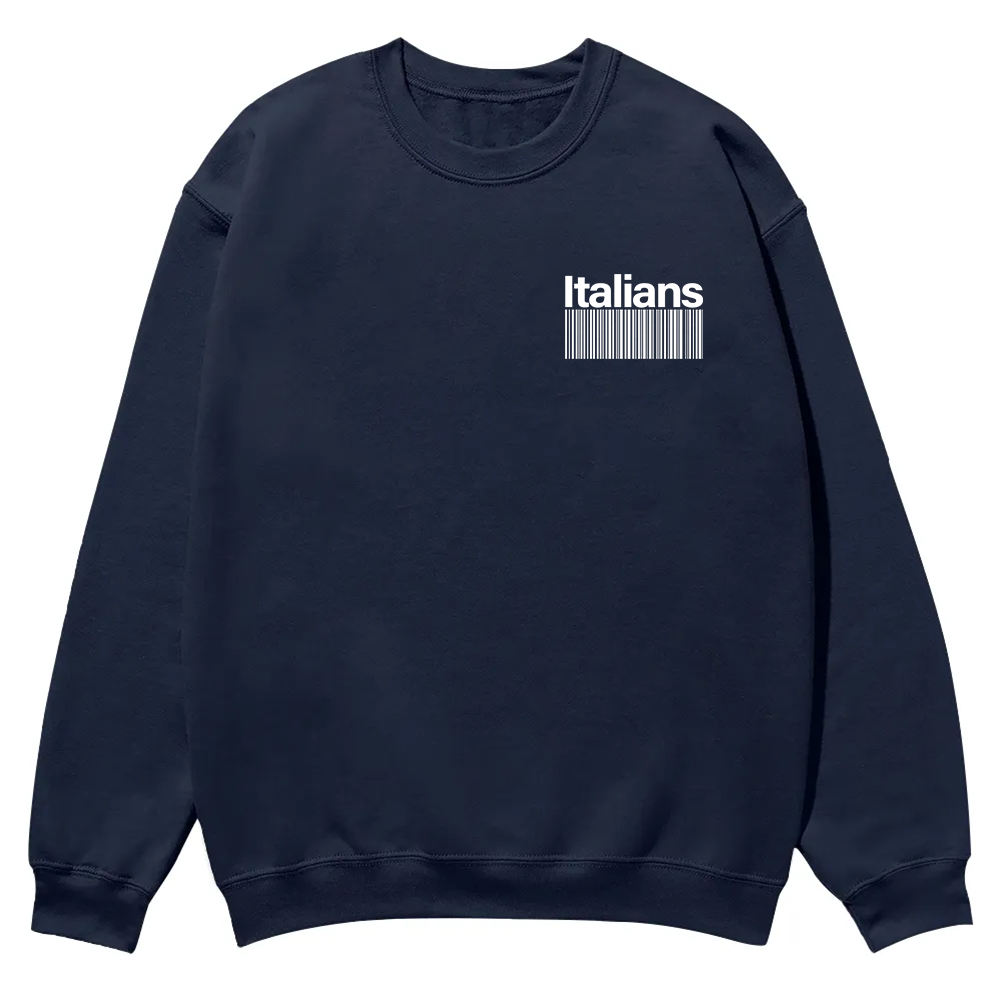 Italians Unisex Fit  Casual Crewneck Sweatshirt wearishow