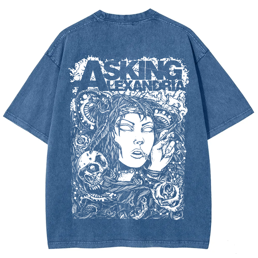 Unisex Vintage Asking Alexandria Band t-Shirt