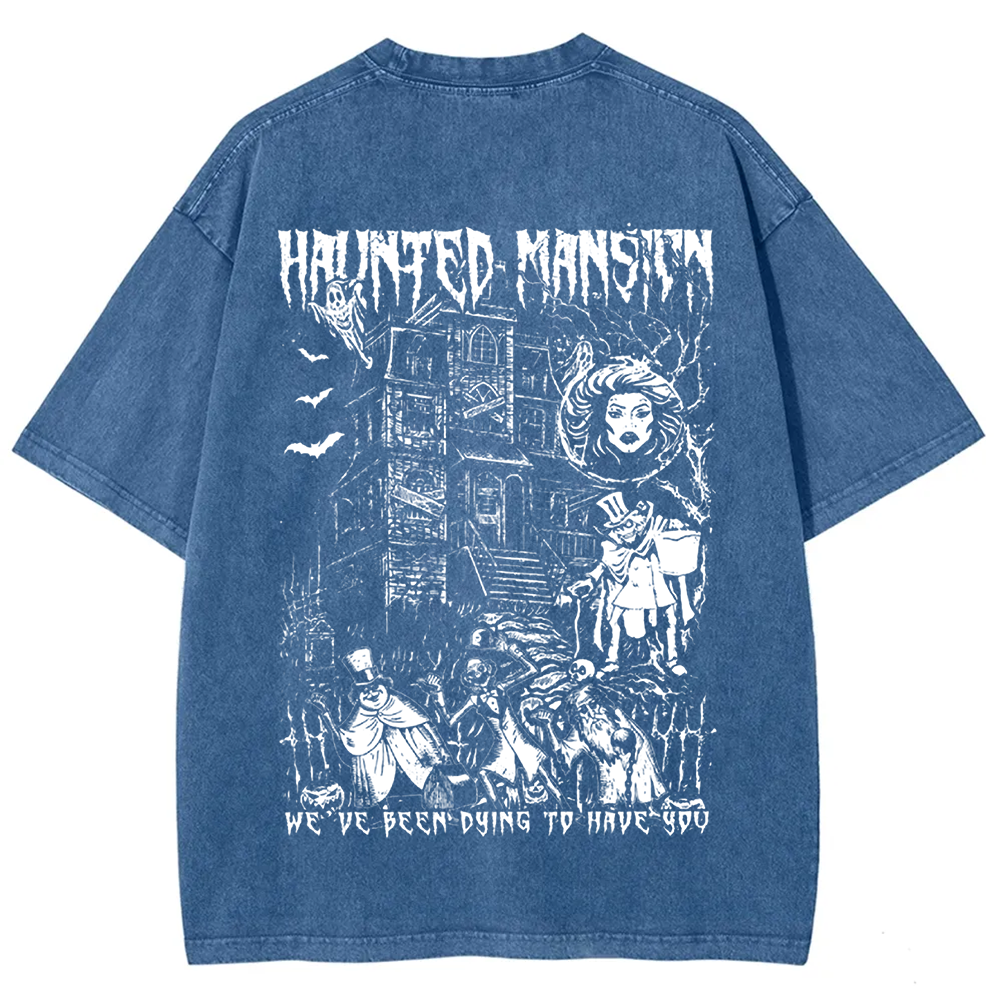Unisex Vintage  Haunted Mansion Horror Movie t-Shirt