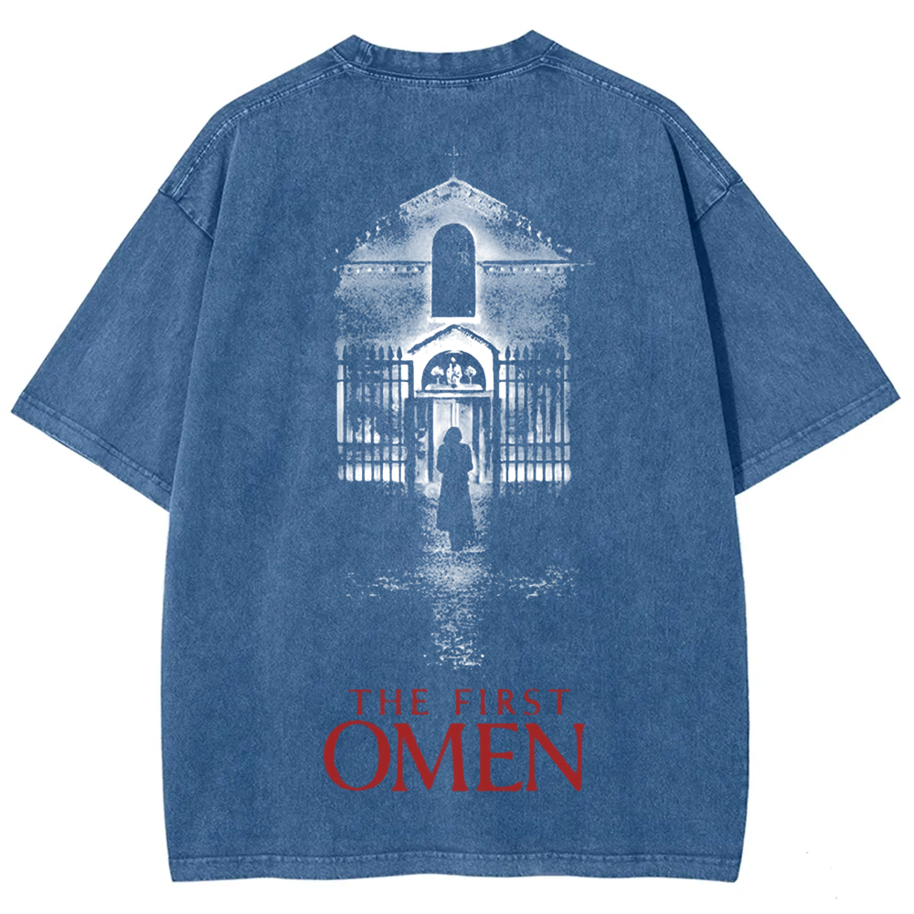 Unisex Vintage The Firts Omen Horror Movie  t-Shirt