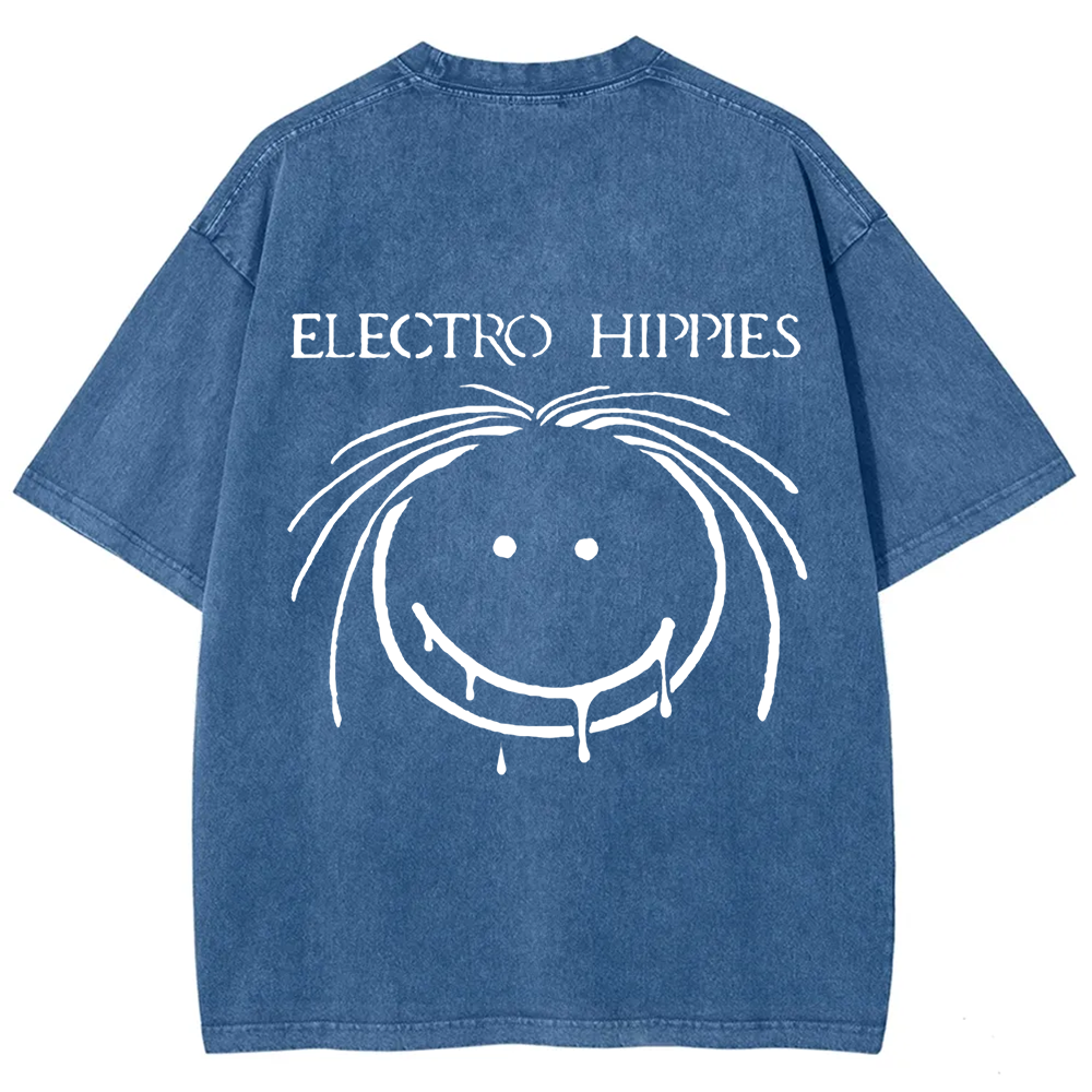 Unisex Vintage Electro Hippies Punk Band  t-Shirt
