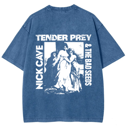 Unisex VintageNick Cave and the Bad Seeds Band Tender Prey Music t-Shirt