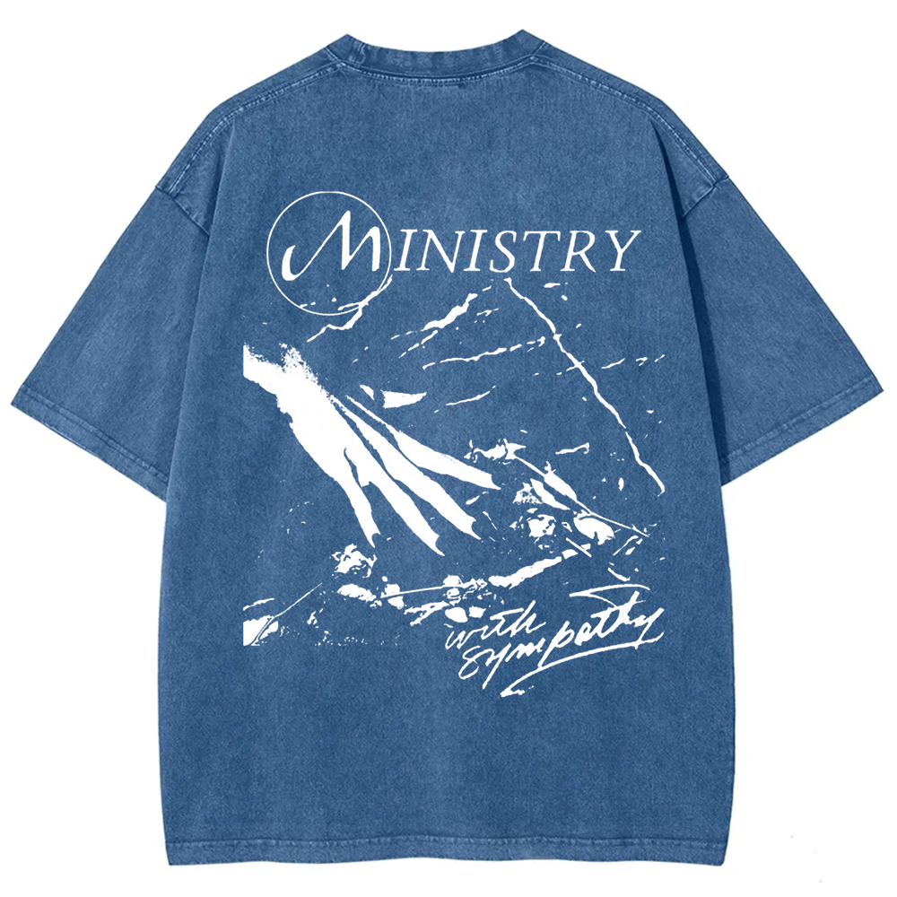 Unisex Vintage  Ministry Band With Sympathy Music   t-Shirt
