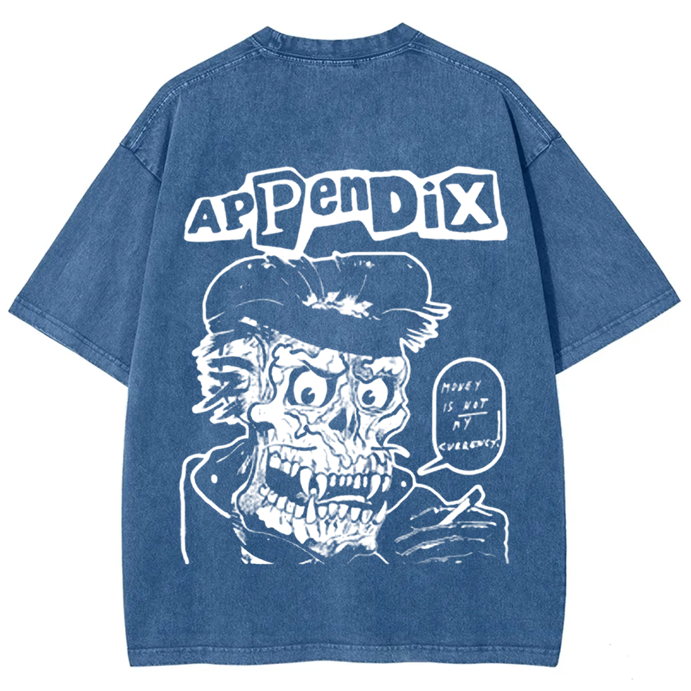 Unisex Vintage Appendix Rock Band  t-Shirt