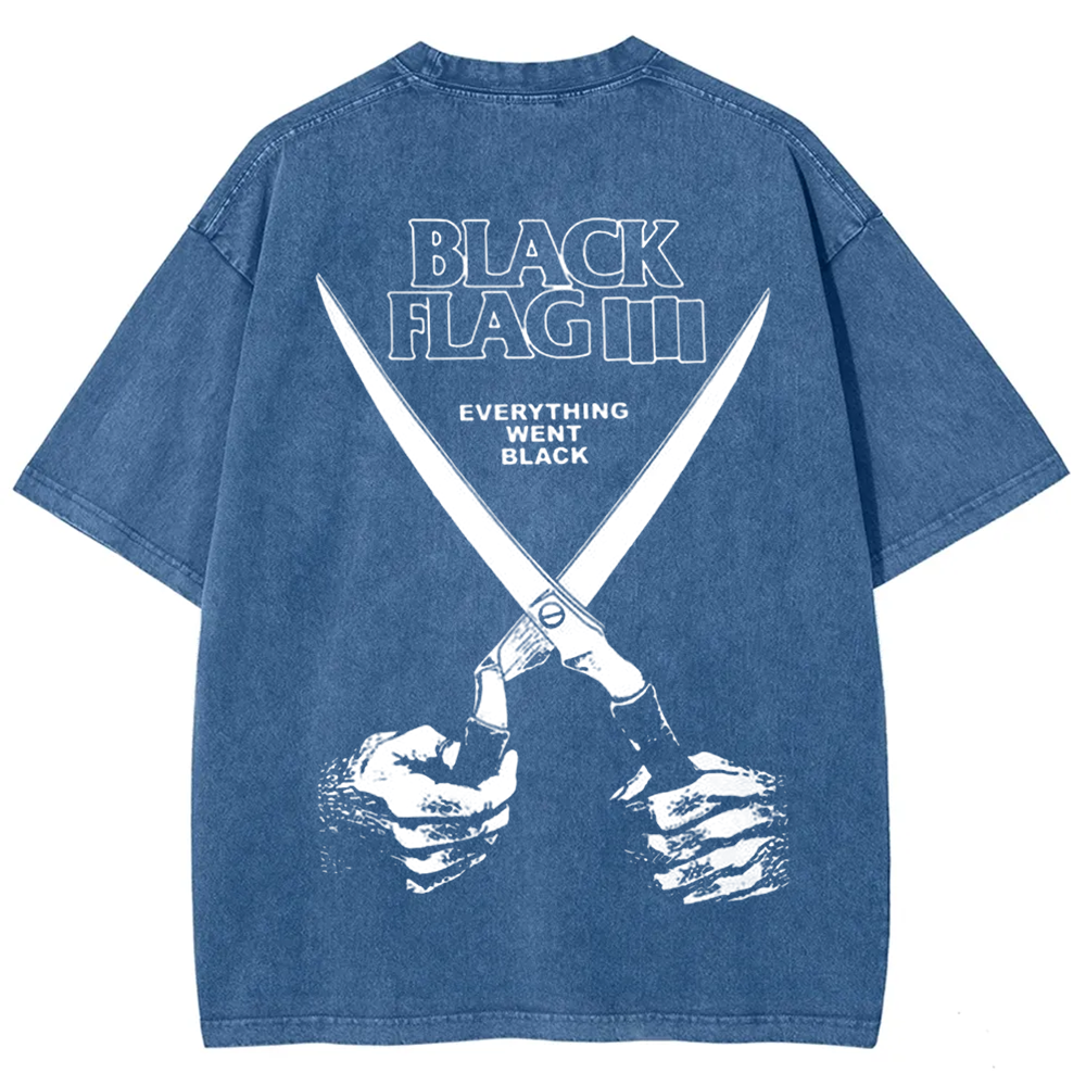Unisex Vintage Black Flag Rock Band t-Shirt