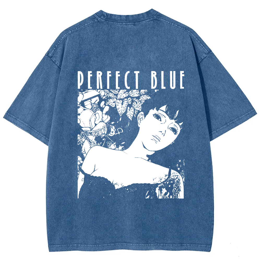 Unisex Vintage  Perfect Blue Horror Movie  t-Shirt