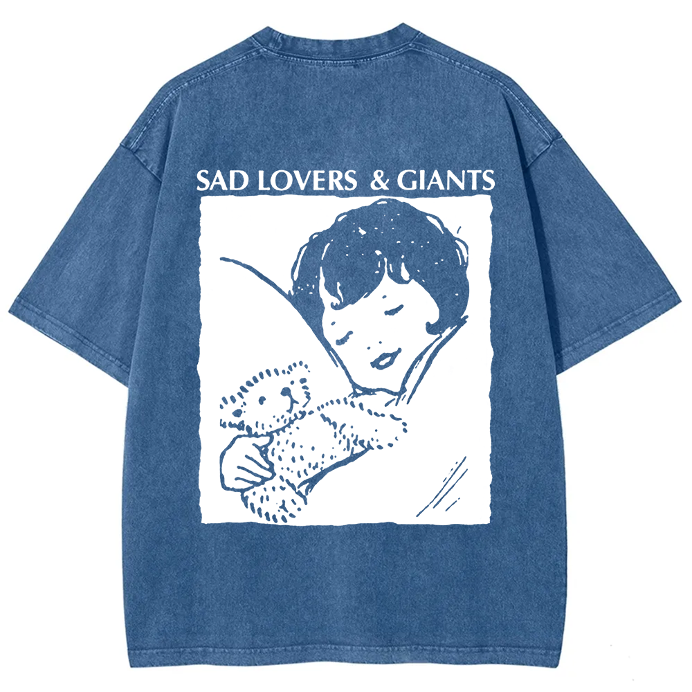 Unisex Vintage  Sad Lovers & Giants Rock Band t-Shirt