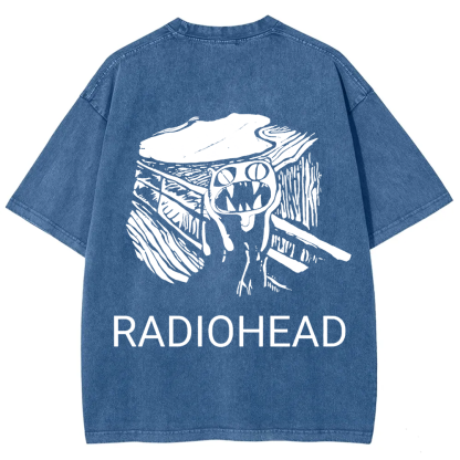 Unisex Vintage  Radiohead Band  t-Shirt