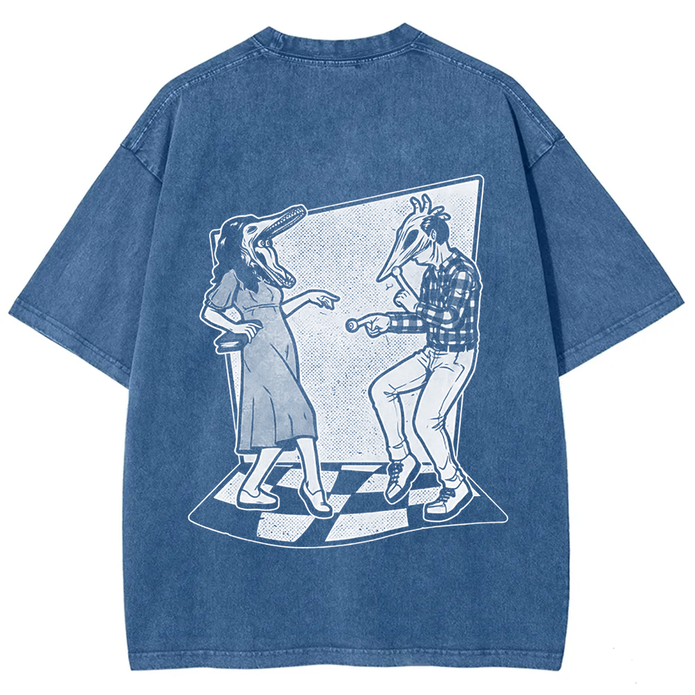 Unisex Vintage Ghost Couple Dance Beetlejuice  t-Shirt