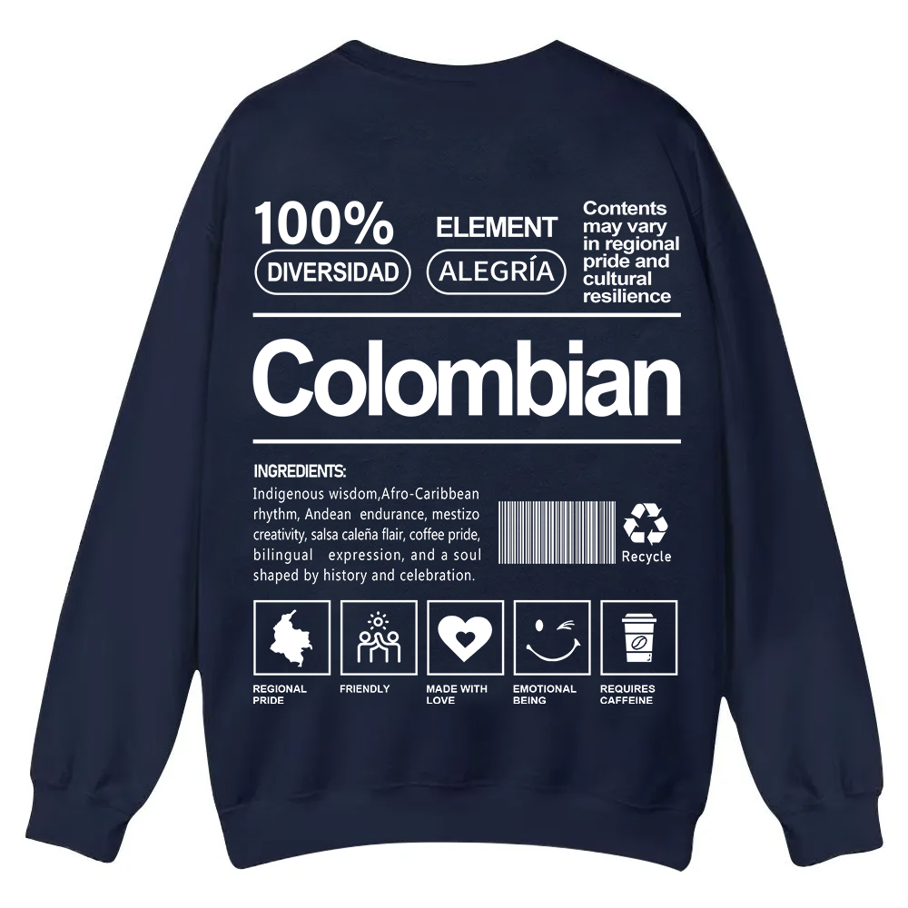 Colombian Unisex Fit  Casual Crewneck Sweatshirt wearishow