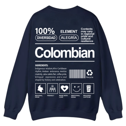 Colombian Unisex Fit  Casual Crewneck Sweatshirt wearishow