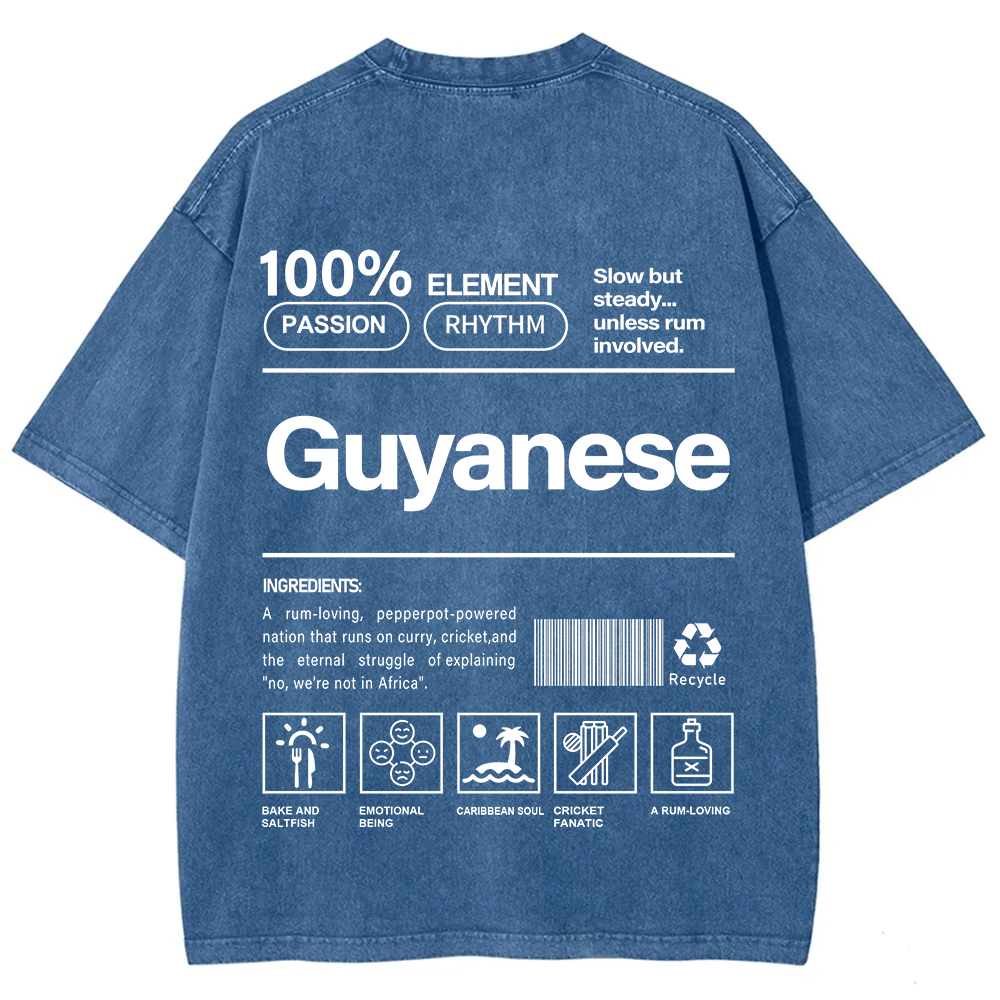 Guyanese Unisex Fit  Washed T-Shirt
