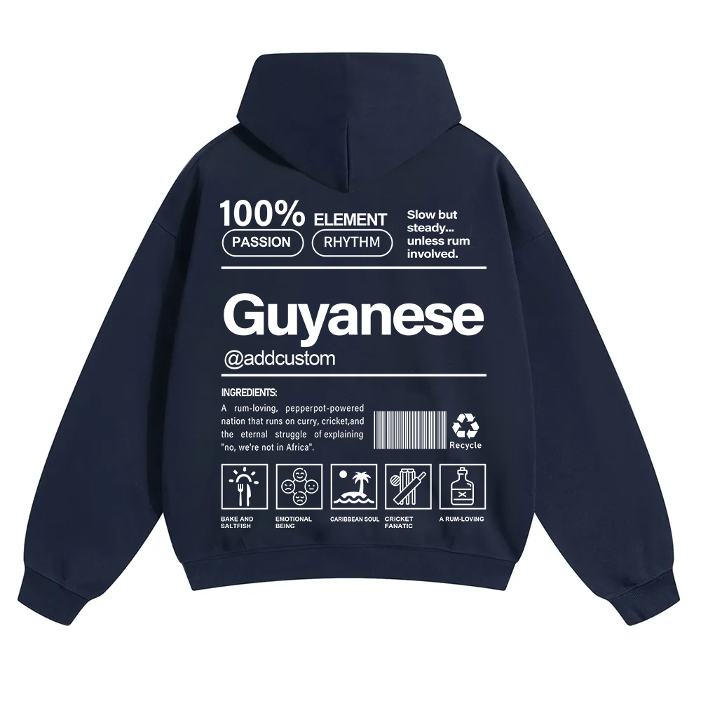 Guyanese Addcustom Unisex Fit Color Hoodie wearishow