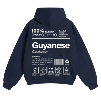 Guyanese Addcustom Unisex Fit Color Hoodie wearishow