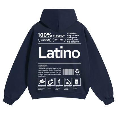 Latino Unisex Fit Color Hoodie wearishow