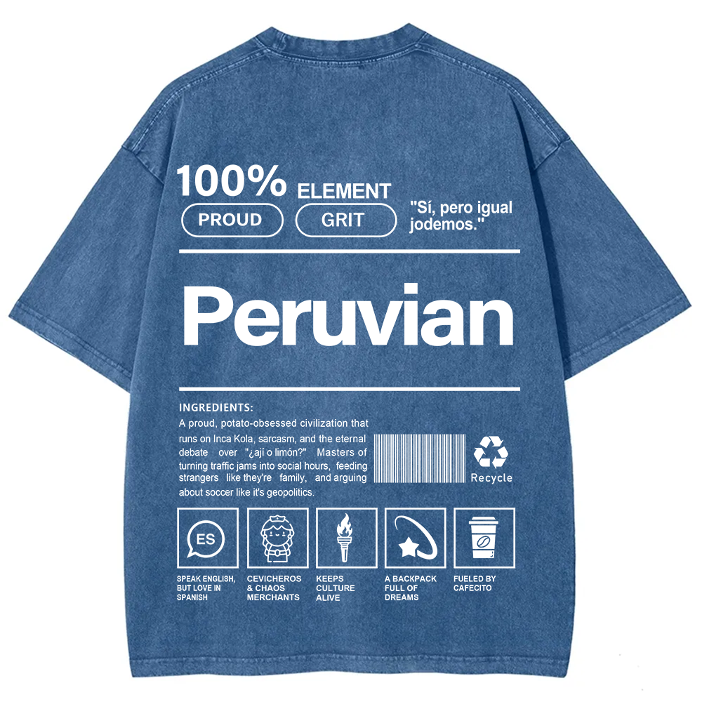 Peruvian Unisex Fit  Washed T-Shirt