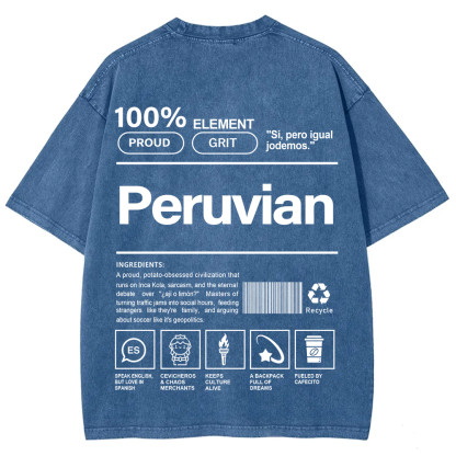 Peruvian Unisex Fit  Washed T-Shirt