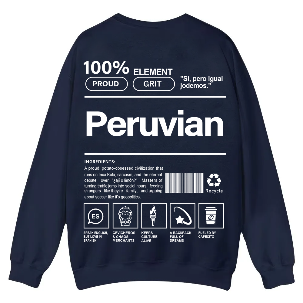 Peruvian Unisex Fit  Casual Crewneck Sweatshirt wearishow