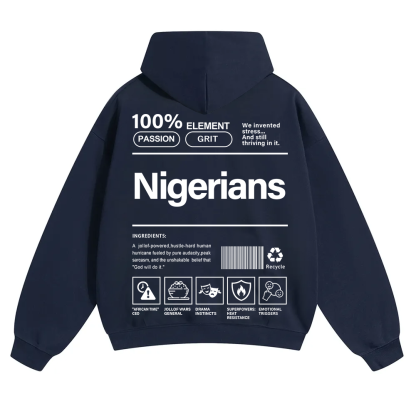 Nigerians Unisex Fit Color Hoodie wearishow