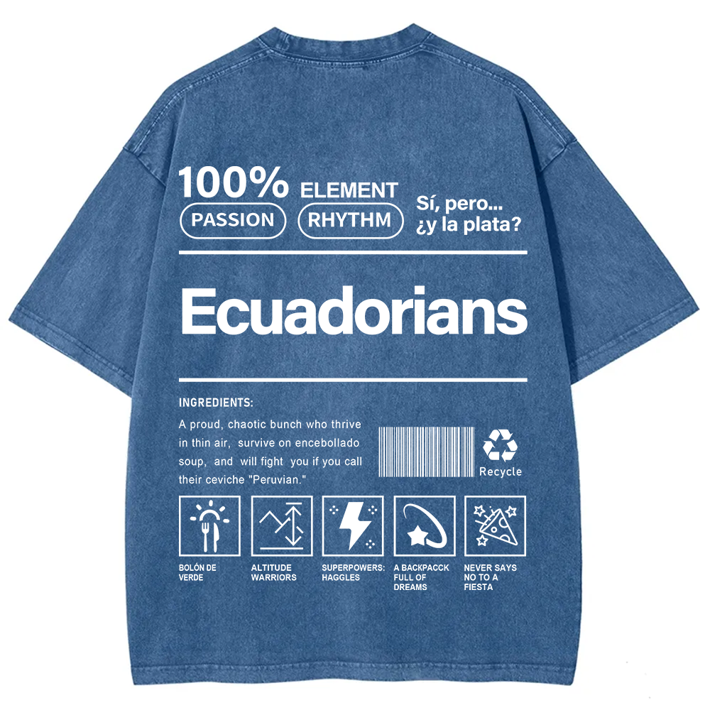 Ecuadorians Unisex Fit  Washed T-Shirt