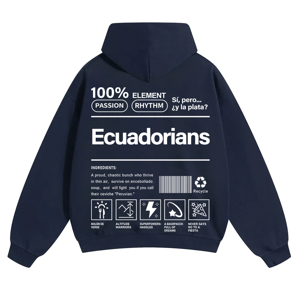 Ecuadorians Unisex Fit Color Hoodie wearishow