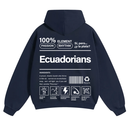 Ecuadorians Unisex Fit Color Hoodie wearishow